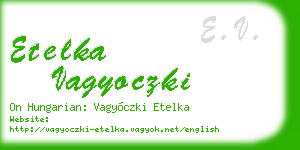 etelka vagyoczki business card